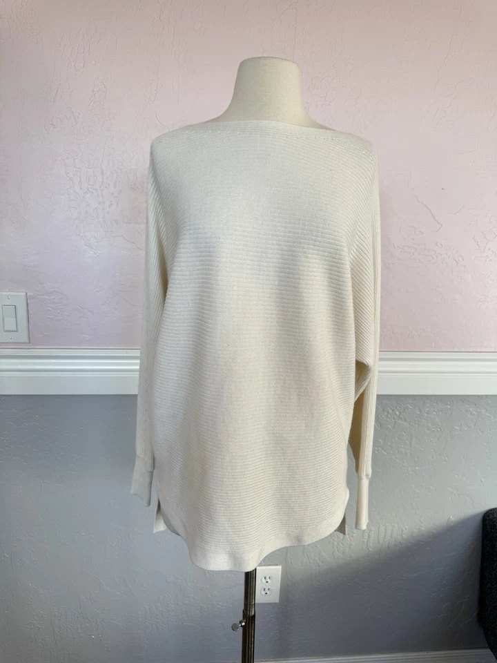 Pulôver suéter feminino Chelsea violeta bege creme malha pequena mistura de lã - Imagem 2 de 4