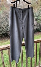 Pendleton Vintage Wool Pants Size 16 Tan Gray Purp Pinstripe Lined Pleated Front