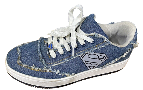 DC Comics Superman Hombre Tenis Con Cordones Azul Denim Efecto Talla US 10 - Imagen 2 de 17
