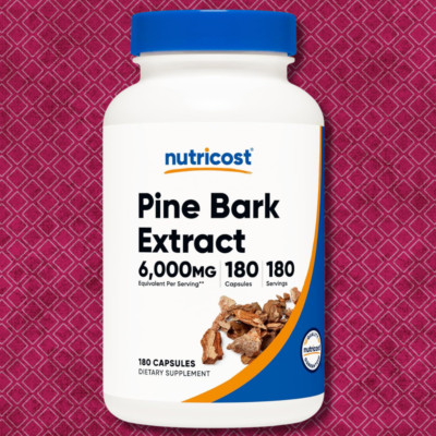 Nutricost Pine Bark Extract 6000mg - 180 Vegetarian Capsules
