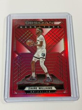 Ziaire Williams 2021-22 Panini Obsidian Asia Magnitude Red Flood Rookie 36 Prizm