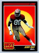 Jerry Rice 1990 Score Hot Card #4 Blister Pack Exclusive San Francisco 49ers