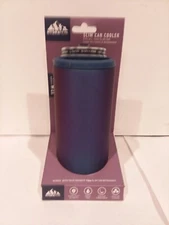 HydraPeak 12oz Slim Can Cooler BLUE/PURPLE FADE NO Sweat Double Walled FREE SHIP