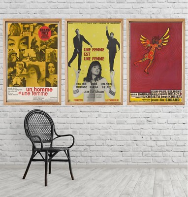 Un Homme et une Femme A Man and a Woman is woman French Filmplakat movie poster
