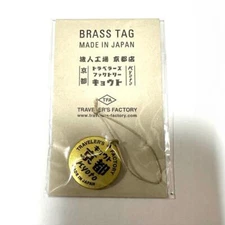 Traveler's Factory Kyoto Limited Edition Notebook Brass Tag TRAVELER'S Company