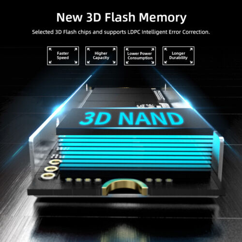 Netac 500GB Internal SSD M.2 PCle4.0 Gen 4x4 NVMe Solid State Drive for PC - Picture 3 of 12