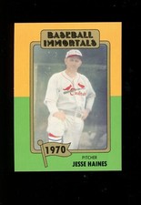 1980 TCMA Baseball Immortals #118 Jesse Haines Cardinals 1st Printing Set Break