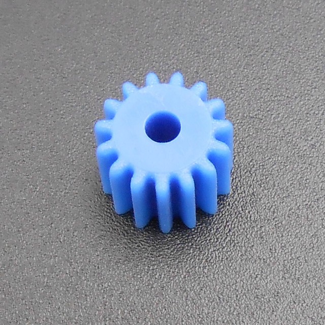 100Pcs X 0.5M 15T Blue Plastic Spur Gear 0.5 Modulus 15 Teeth Aperture