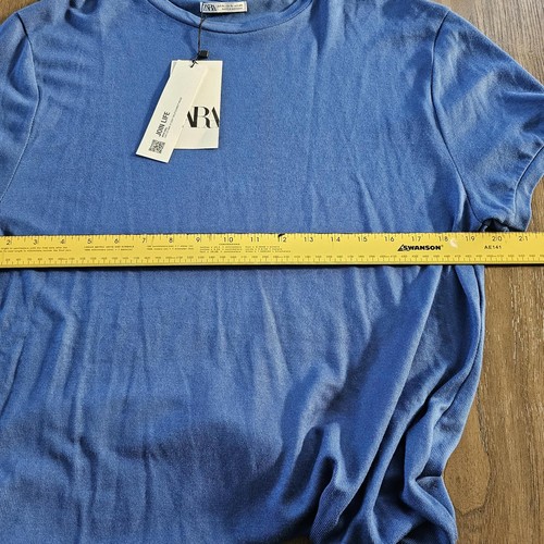 Zara Men's Short Sleeve Rib Shirt Size XL - Picture 7 of 10