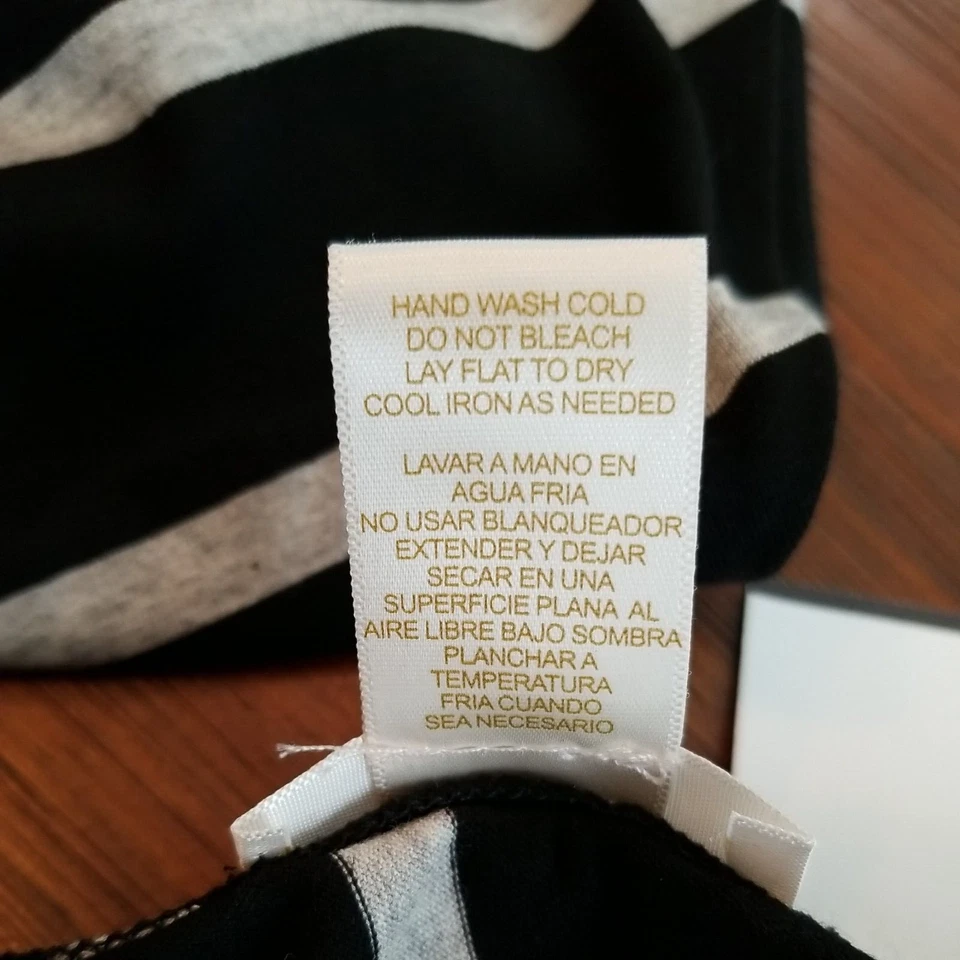 Falda Larga Matty M Mujer XS Elástica, Rayas, Blanco y Negro, Nueva Con Etiquetas Foto 4 de 4