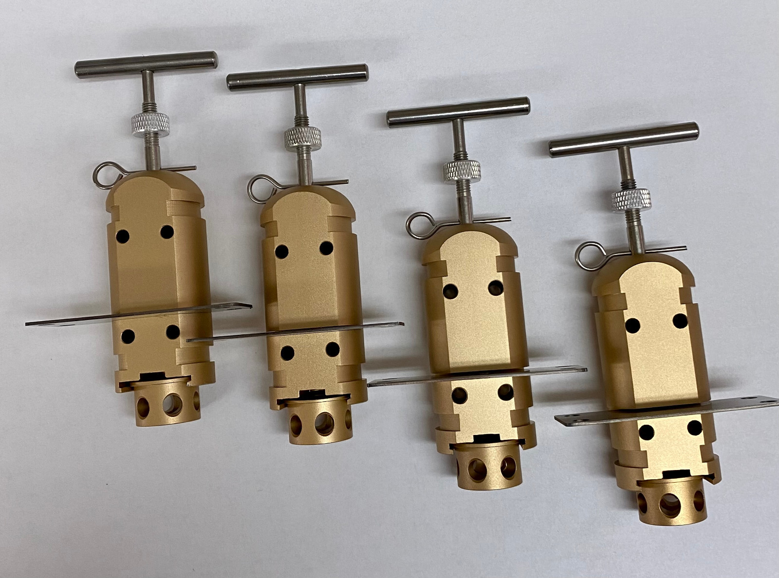 4 pack 12 gauge trip wire alarm "The QUAD" Gen 3 W/209 primer adapters