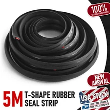 16ft T-Shape Rubber Seal Car Door Edge Guard Molding Trim Protectors Seal Strip