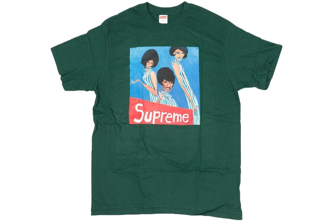 Tee shirt Supreme Group vert foncé taille XL FW18 neuf authentique