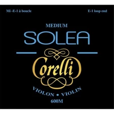 SAVAREZ 600M SOLEA CORELLI VIOLIN STRING SET, MEDIUM VOLTAGE, LOOP END MUTE FOR 