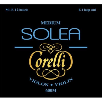 SAVAREZ 600M SOLEA CORELLI VIOLIN STRING SET, MEDIUM VOLTAGE, LOOP END MUTE FOR 
