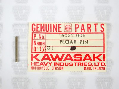 Kawasaki NOS NEW 16032-006 Float Pin F7 F9 JS KD KE KS KX