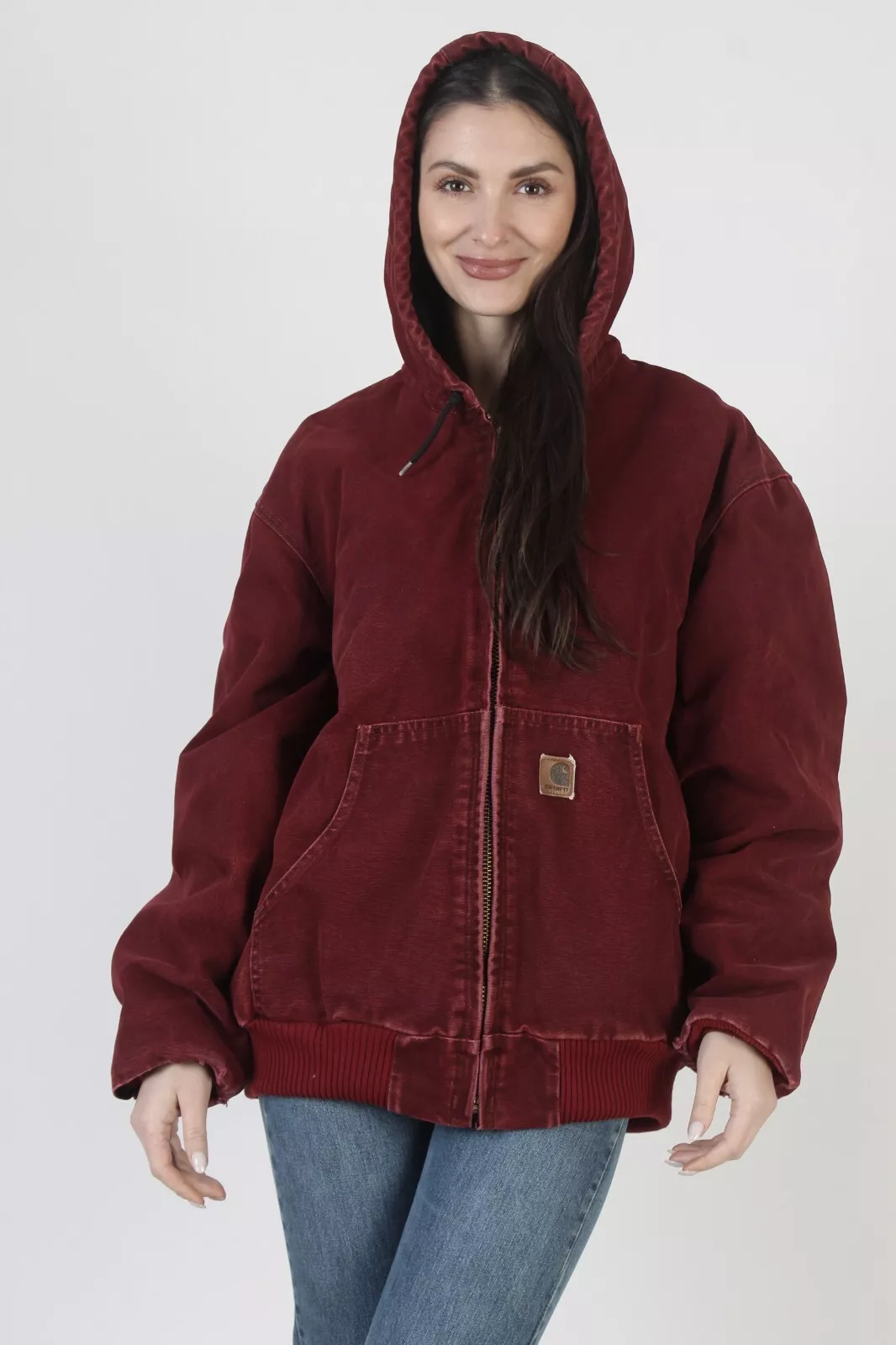 carhartt vintage hooded work wear coat jacket