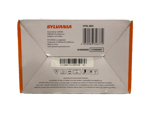 NEW SYLVANIA H7 LED Power Sports/Fog Headlight 2 Bulbs Item H7SL.BX2 Sealed - Picture 3 of 3