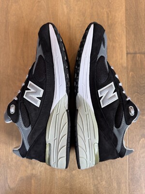 New Balance 993 Running Shoes Sneakers Black Gray MR993BK