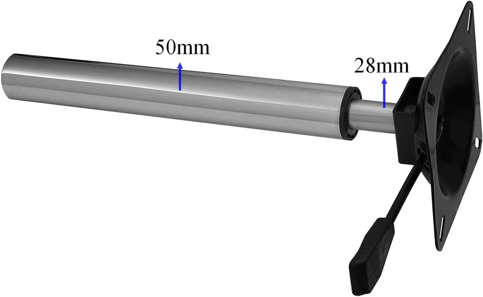 Teleskop Tischfuß Tischgestell Gasfeder Höhenverstellbar verstellbar Onpira® - Bild 4 von 4