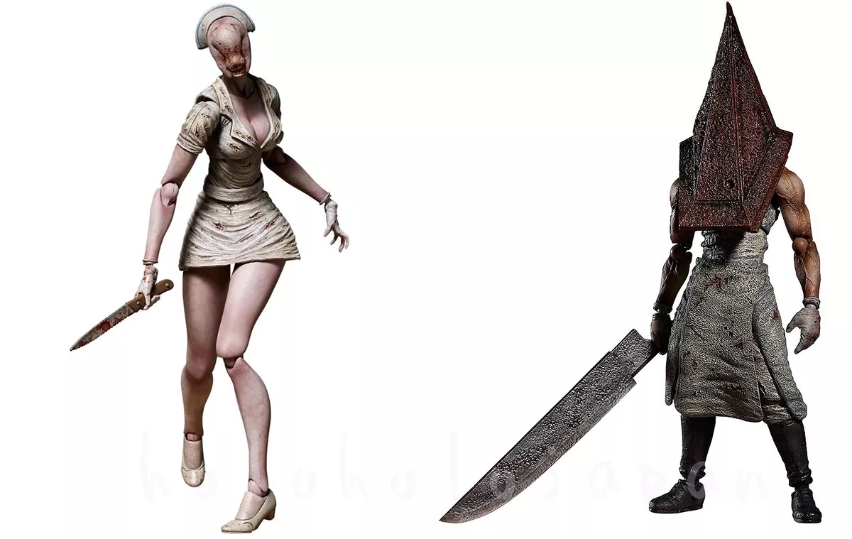 Silent Hill Bobble Head Nurse & Pyramid Head Costume