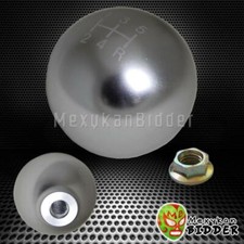Silver M8x1.25 M10x1.25 M10x1.5 M12x1.25 ball style 5speed Shift Knob For Honda