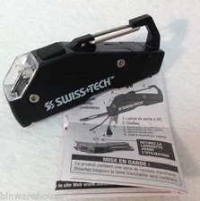 New Swiss+Tech All Purpose 6 in 1 Multitool LED Light Bottle Opener Knive