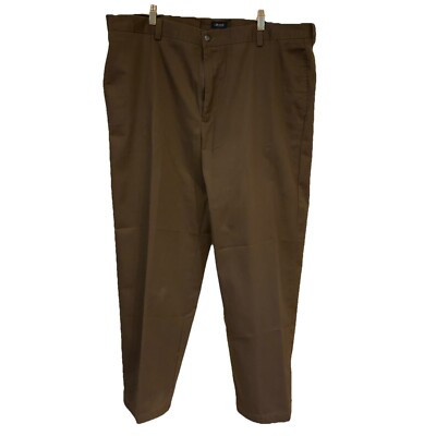 Izod Slacks Pants Mens Sz 40/30 Brown 