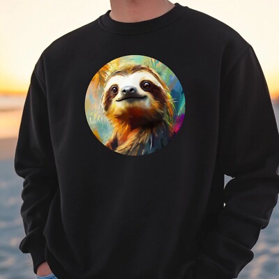 Sloth Portrait Sweatshirt Cosy and Perfect for Any Occasion S to 4XL