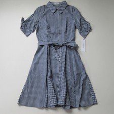 calvin klein gingham shirtdress