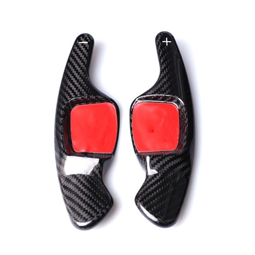 Carbon Fiber Steering Wheel Shift Paddle Extension For Volkswagen Lamando CC Blk - Picture 7 of 9