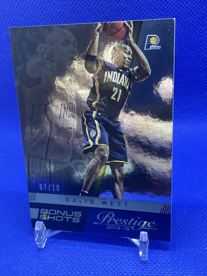 2014-15 Panini Prestige Plus David West Parallel Bonus Shots Gold/10 Pacers SP Foto 4 de 4