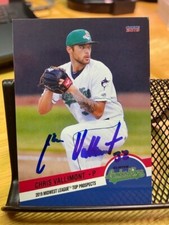 Chris Vallimont Signed Autographed 2019 MWL Top Prospects Set Card Orioles