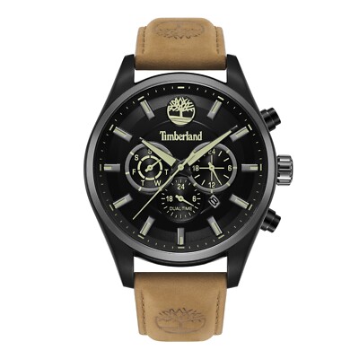 Timberland Ashmont Mens Watch With Leather Strap And Multi Function TDWGC2132601