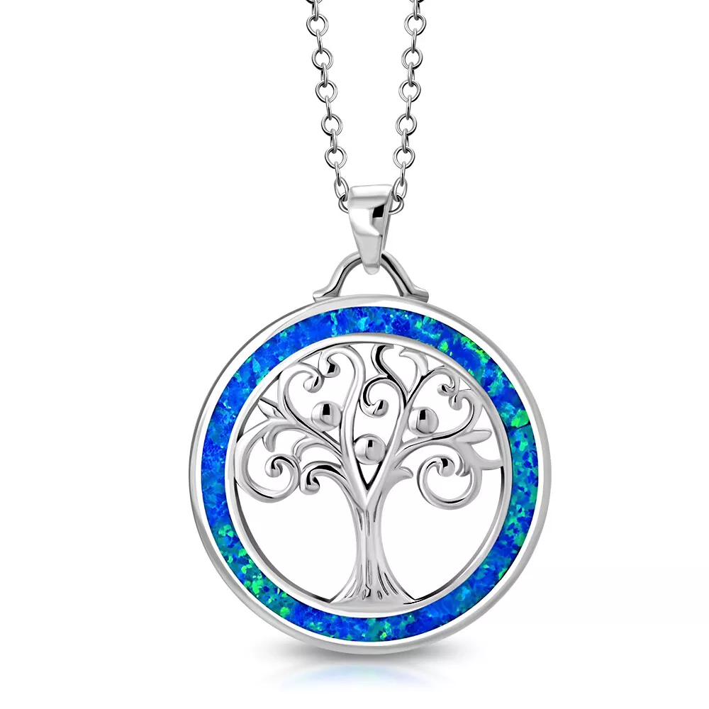 Opal tree of life necklace outlet