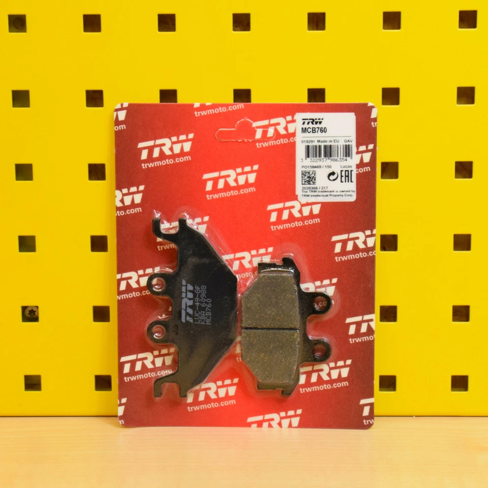 Plaquette de Freins TRW Lucas Arrière Yamaha MT Yzf-R 125 MCB760 RE06 RE11 - Photo 1/1