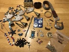 4+ Pound Lot Vintage to Now Costume Jewelry Buttons Pins Brooch Art Craft Charms