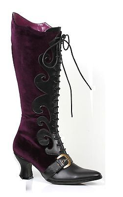 Victorian Boots Granny boots Mauve boots Victorian Shoes Royal Purple Edwardian Boots Royal Purple Victorian Boots