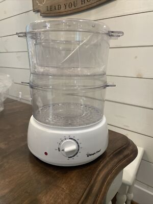 Magic Chef Rice Food Steamer Model FS-1 2 Tier Basket New Without Box