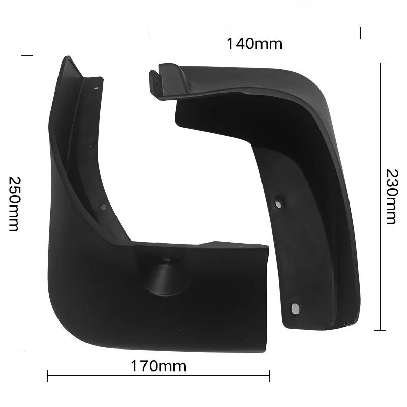 Guardabarros de plástico ABS para Nissan Tida 2016-2021 4 piezas Foto 2 de 4