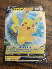 Pokemon Pikachu V SWSH198 Black Star Promo Ultra Rare Holo - NM