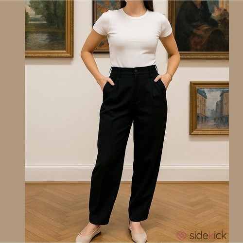Versus Versace, Abito Vintage Giani Versace Versus Conico Nero Pantaloni Lana Tg 30 Classico Ufficio