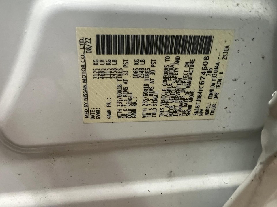 Bucket Gry Front Right Seat 2023 Nissan Rogue bucket manual vinyl Gray | eBay