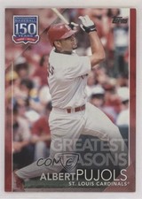 2019 Topps 150 Years of Professional Baseball Red 3/10 Albert Pujols 0y9u