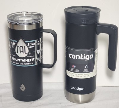 TAL Contigo Travel Mugs Coffee Hot Cold 20 Oz. Pair Mountaineer Superior 2.0