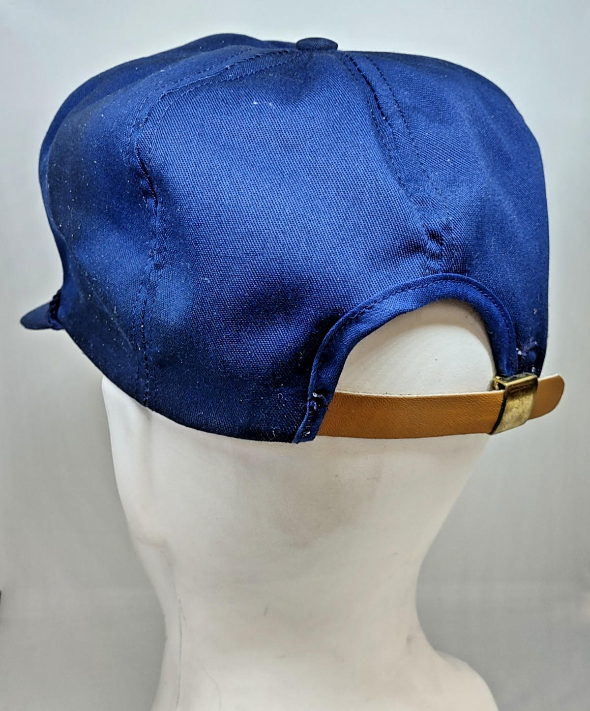 Vintage Marietta Automotive Warehouse "Safe Driver" Strapback Hat Cap Navy Blue