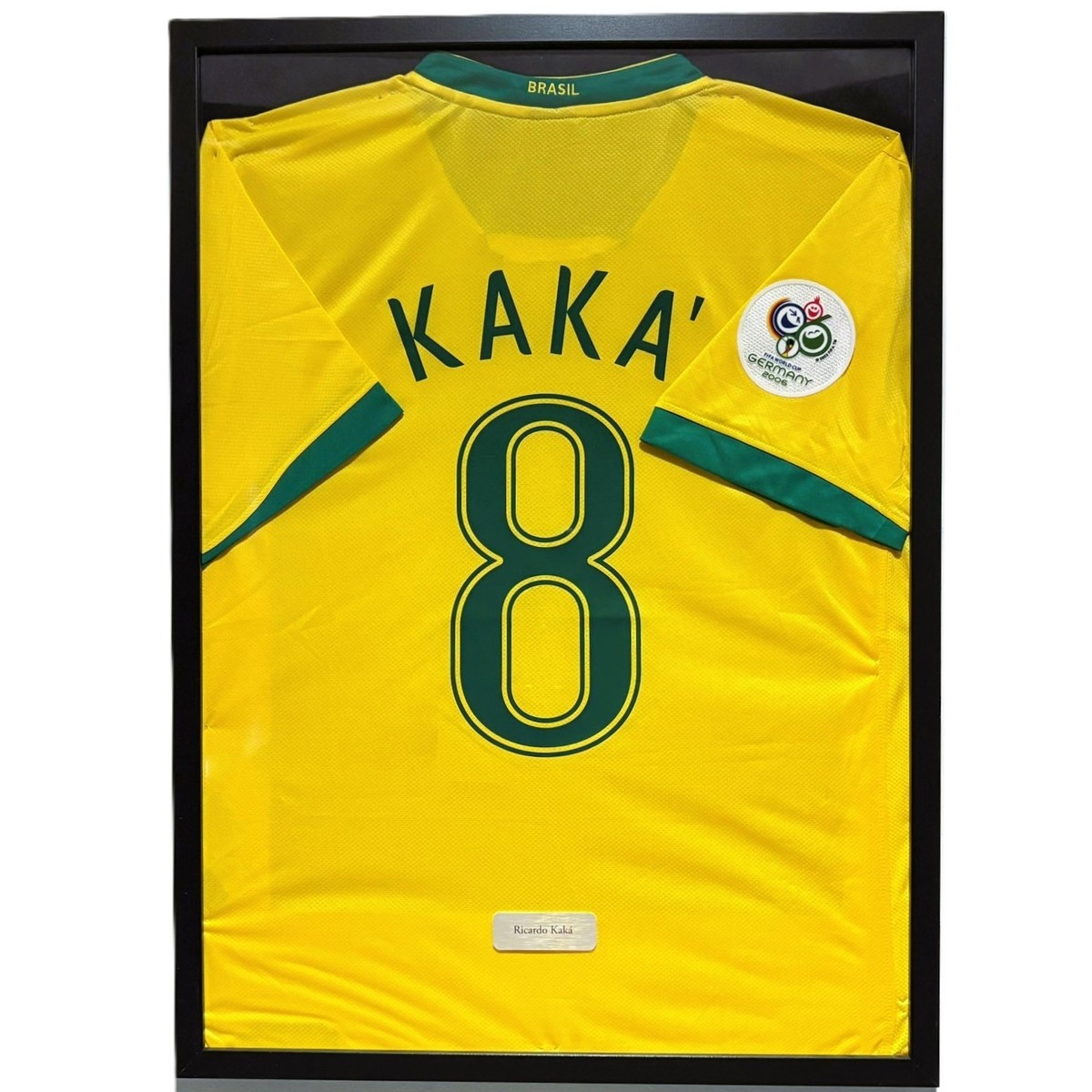 ブラジル2006 KAKA'カカ　代表サインユニフォーム ブラジル代表 2006 Nike ホーム半袖 ユニフォーム #8 KAKA カカ