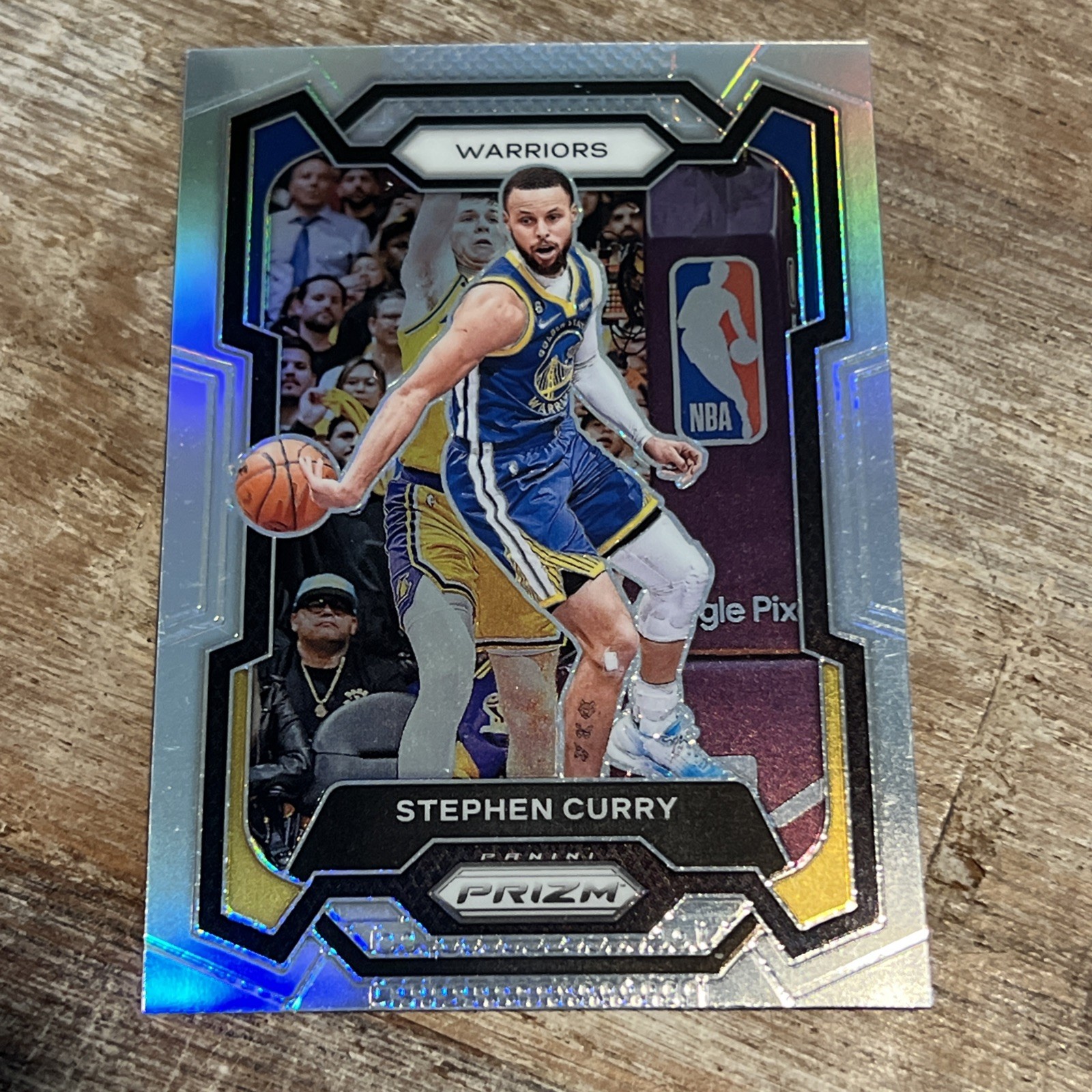 2023-24 Panini Prizm Silver Prizm Stephen Curry #119 | Golden State Warriors