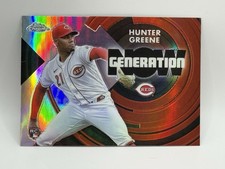 Hunter Greene 2022 Topps Chrome Update #GNC-21 Generation Now Cincinnati Reds