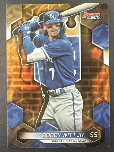 Bowman's Best Bobby Witt Jr. 2023 Rifrattore Wave #03/75 Royals - Foto 2 di 4